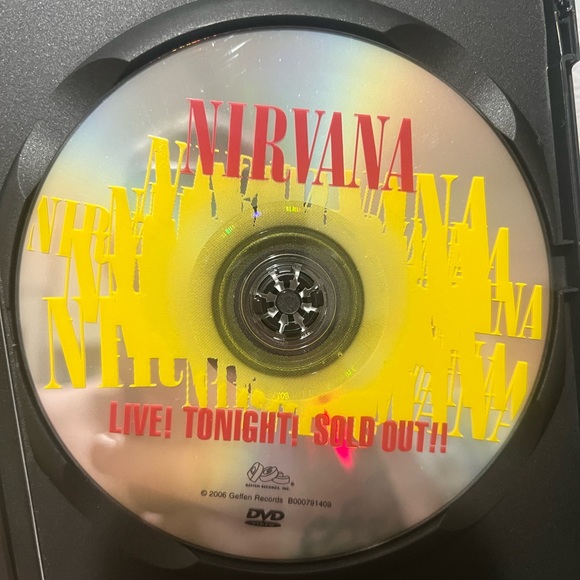 Nirvana live tonight sold out dvd,  with info page and a Nirvana Ring tone add. - Picture 9 of 10
